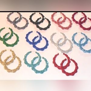 Custom Bling Bamboo Earrings Buy 1 Get 1 Free